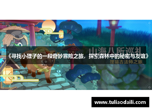 《寻找小狸子的一段奇妙冒险之旅，探索森林中的秘密与友谊》